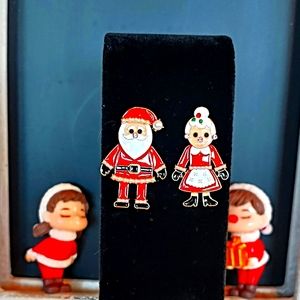Mr. and Mrs. Santa Stud Earrings